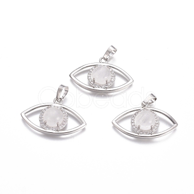 Natural Quartz Crystal Pendants G-L512-H14-1