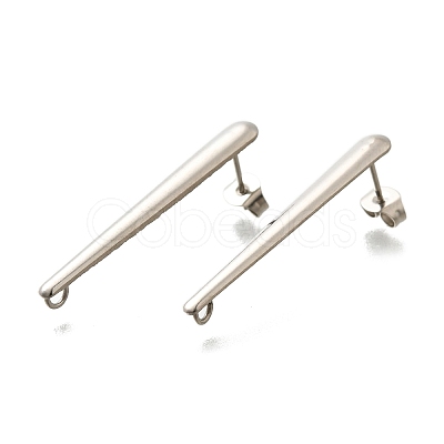 304 Stainless Steel Stud Earrings Findings STAS-D310-09P-02-1