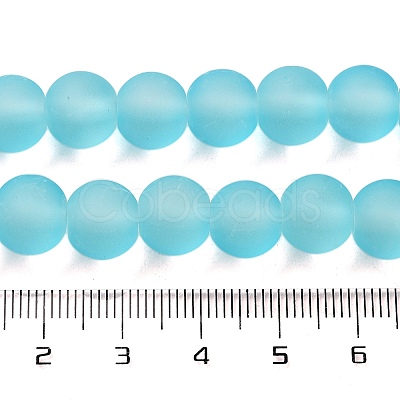 Baking Paint Transparent Glass Bead Strands X-GLAA-S031-10mm-21-1