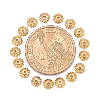 Brass Bead Cap KK-P032-06-NR-1