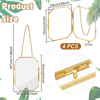 Brass Hanging Photo Frames DIY-WH0888-609B-1