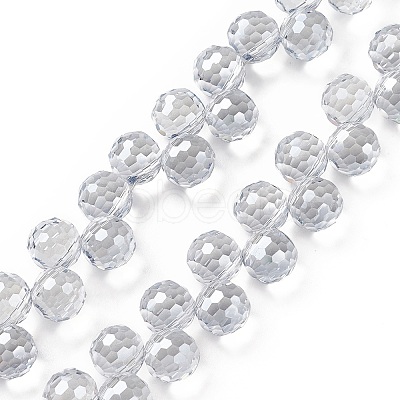 Transparent Glass Beads Strands GLAA-G096-01-1