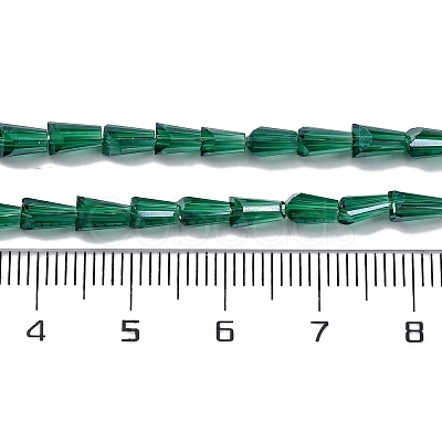 Transparent Electroplate Glass Beads Strands EGLA-H107-02A-PL03-1