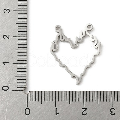 304 Stainless Steel Pendants STAS-G355-10P-1