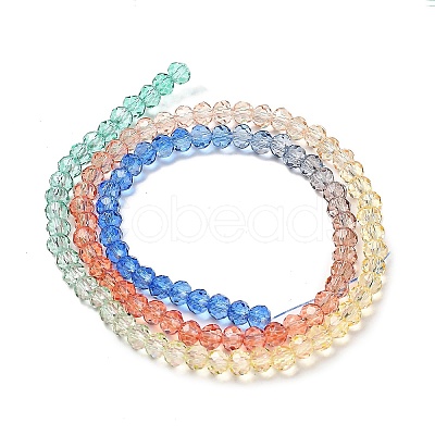 Transparent Painted Glass Beads Strands X1-DGLA-A034-T3mm-A02-1