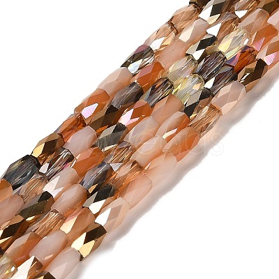 Electroplate Glass Beads Strands EGLA-D030-07B-1
