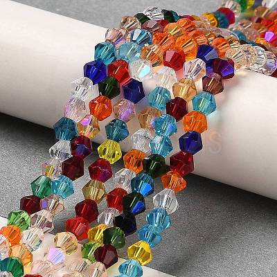 Transparent Electroplate Glass Beads Strands LS-GLAA-F029-2mm-D29-1