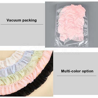 5 Yards Double Polyester Lace Trim for Sewing Decoration OCOR-GF0005-06B-1
