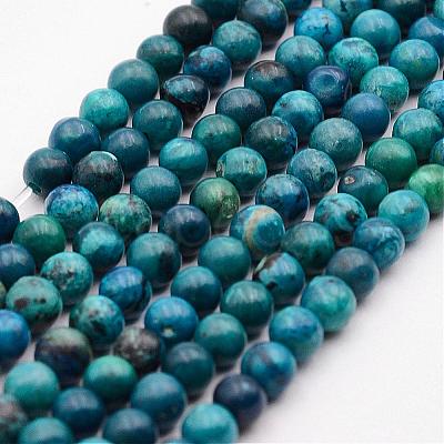 Natural Variscite Bead Strands G-P300-04-4mm-1