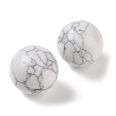 Synthetic Howlite No Hole Sphere Beads G-K353-04D-13-1