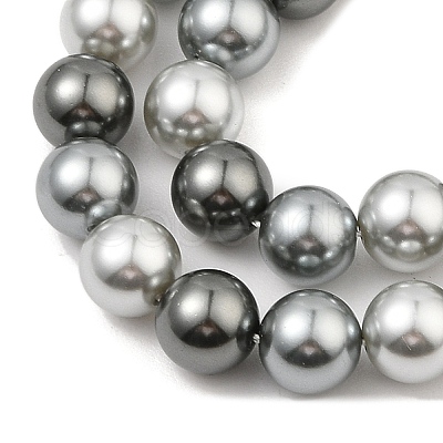 Baking Paint Pearlized Glass Pearl Round Bead Strands PEAR-H019-02C-05-1