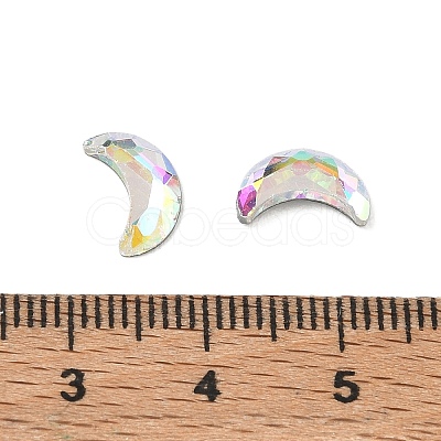 Faceted K9 Glass Rhinestone Cabochons EGLA-O007-30A-1-1