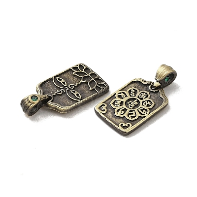 Tibetan Style Rack Plating Brass Pendant KK-Q805-15AB-1