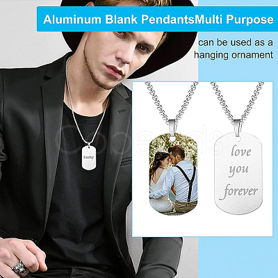 Aluminum Blank Pendants ALUM-BC0001-06P-1