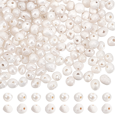 PandaHall Elite 200Pcs 2 Colors Natural Cultured Freshwater Pearl Beads Strands PEAR-PH0001-20-1