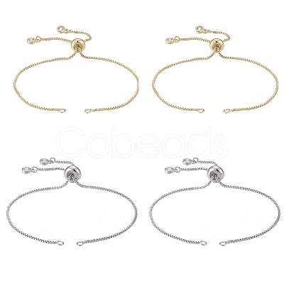 Rack Plating Eco-Friendly Brass Chain Bracelet Making KK-CJ0001-27-1