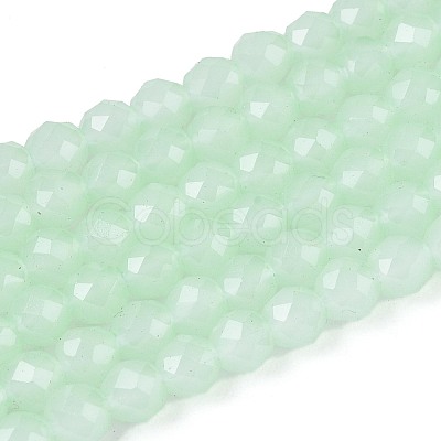 Imitation Jade Glass Beads Strands GLAA-T028-4mm-11G-1