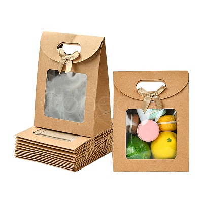 12Pcs Blank Kraft Paper Bags ABAG-YW0001-11-1