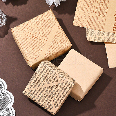 20Pcs 3 Styles Kraft Paper Gift Wrapping Paper DIY-SP0005-20-1