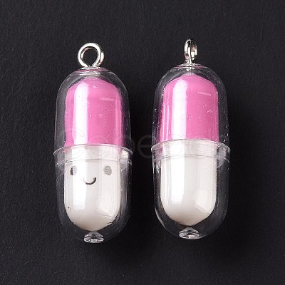 Translucent Plastic Pendants X-KY-L006-29G-1