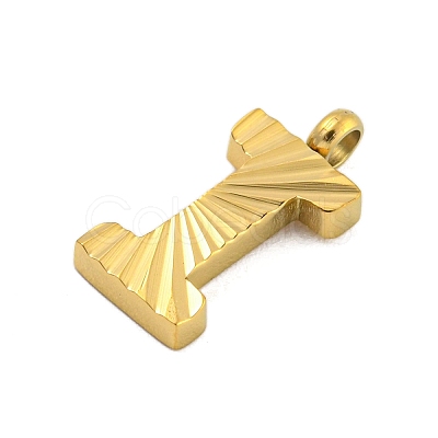 Ion Plating(IP) 304 Stainless Steel Charms STAS-G345-01G-I-1