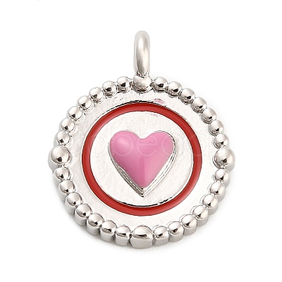 Brass Enamel Pendants KK-H527-01B-P01-1