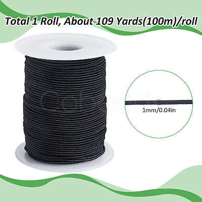 1 Roll 100M Polyester Elastic Cord OCOR-SC0001-10B-02-1