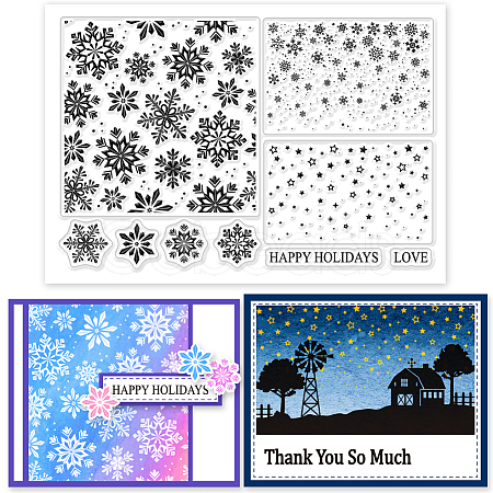 Custom Summer Theme PVC Plastic Clear Stamps DIY-WH0631-0443-1