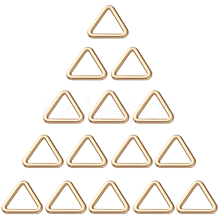 20Pcs Triangle Alloy Linking Rings FIND-CY0001-17G-1