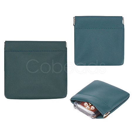 AHADEMAKER 2Pcs 2 Style Imitation Leather Change Purse ABAG-GA0001-20A-1