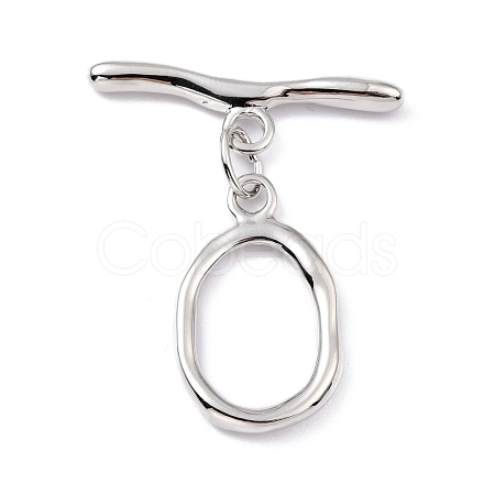 Rack Plating Brass Toggle Clasps X-KK-B036-06P-1