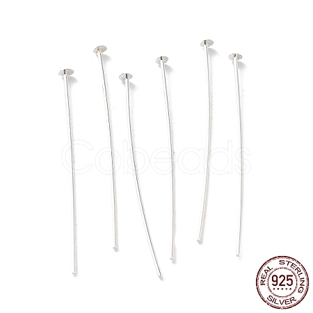 925 Sterling Silver Flat Head Pins STER-M117-03E-S-1