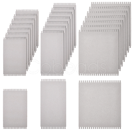 24Pcs 3 Styles Cardboard Weaving Looms DIY-FG0009-85-1