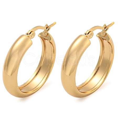 202 Stainless Steel Hoop Earrings X-EJEW-H003-38G-03-1