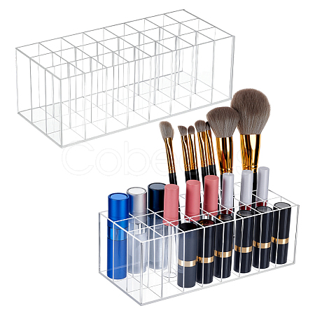 24-Grid Rectangle Acrylic Lipstick Holder MRMJ-WH0075-171-1