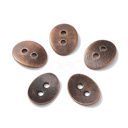 Brass Button Clasps KK-G080-R-NF-1