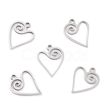 Non-Tarnish 201 Stainless Steel Pendants STAS-K003-08P-1