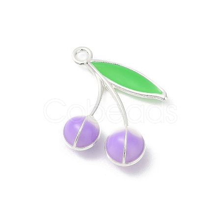 Alloy Enamel Pendants PALLOY-R151-43P-05-1