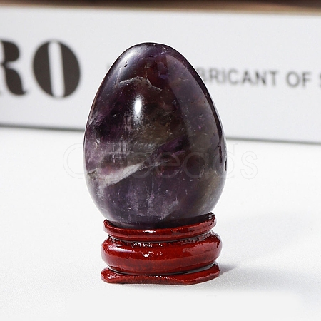 Easter Raw Natural Amethyst Egg Display Decorations PW-WG89517-02-1