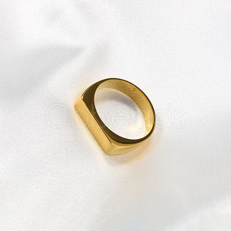 Rectangle 304 Stainless Steel Finger Rings for Men FS-WGDBD74-03-1