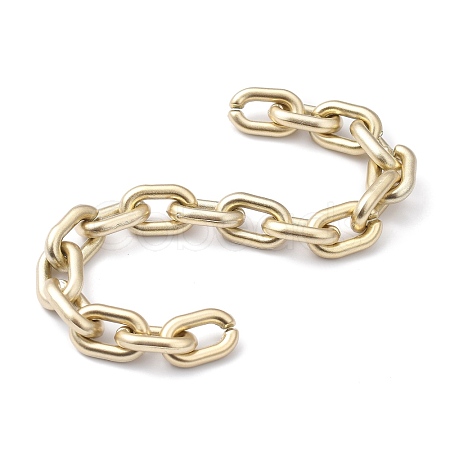 Handmade Spray Painted CCB Cable Chains AJEW-JB00719-02-1