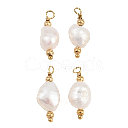 Natural Baroque Keshi Pearl Pendants PA-CBA0A45-04G-1