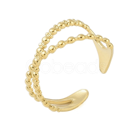 304 Stainless Steel Open Cuff Rings RJEW-C084-03B-G-1