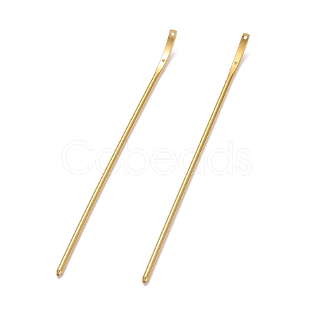 Brass Hair Stick Findings KK-F830-03G-1