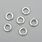 304 Stainless Steel Jump Rings, Open Jump Rings, Silver, 15 Gauge, 8x1.5mm, Inner Diameter: 5.2mm