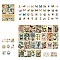 Vintage Handmade Art Gallery Material Retro Scrapbook Paper, Collage Creative Journal Decoration Backgroud Sheets, Butterfly, 60~93x60~100mm