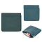 AHADEMAKER 2Pcs 2 Style Imitation Leather Change Purse, Headphone Storage Bag, with Magnetic Closure, Square, Dark Green, 8~11.3x8.3~12x0.6cm, 1pc/style