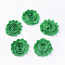 Handmade Woven Costume Accessories, Chiffon Cloth Flower, Green, 60x15mm