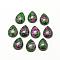 Natural Ruby in Zoisite Cabochons, Dyed, teardrop, 17~18x12~13x5mm