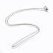 Non-Tarnish 304 Stainless Steel Cable Chain Necklaces, with Lobster Claw Clasps, Stainless Steel Color, 17.71 inch(45cm)